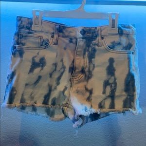 Brand new blue and white tie-die shorts